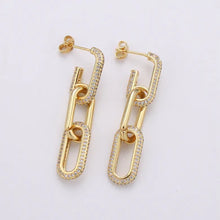 Carter Pave Chain Link Earring