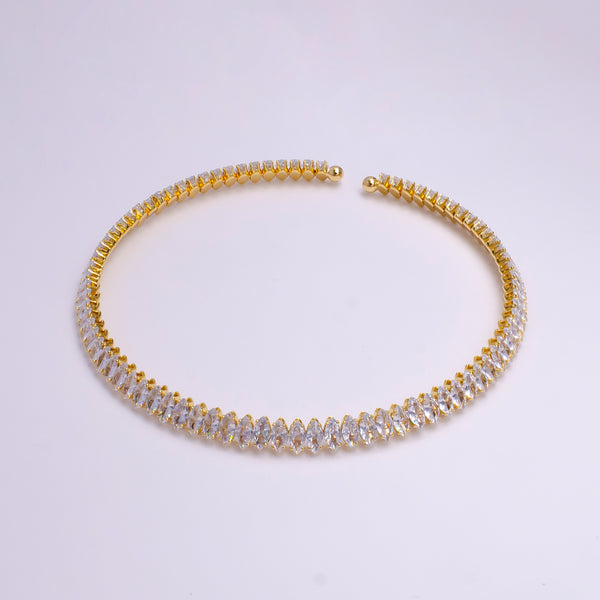 Marquee C.Z.Choker Necklace