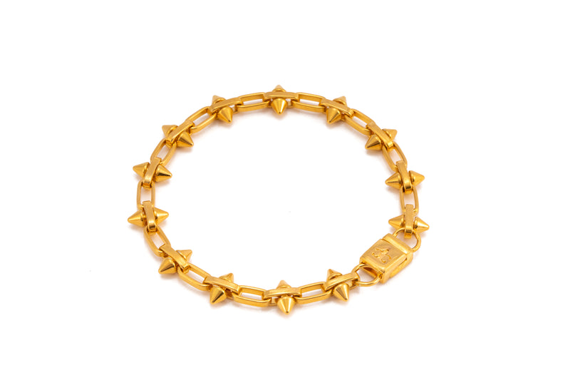 14K Yellow Gold Spike Diamond Bracelet 8.77 Ctw – Avianne Jewelers