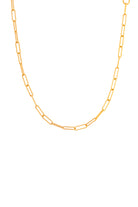 Gold  paperclip chain necklace , perfect necklace to layer with. The yrending must have necklace 