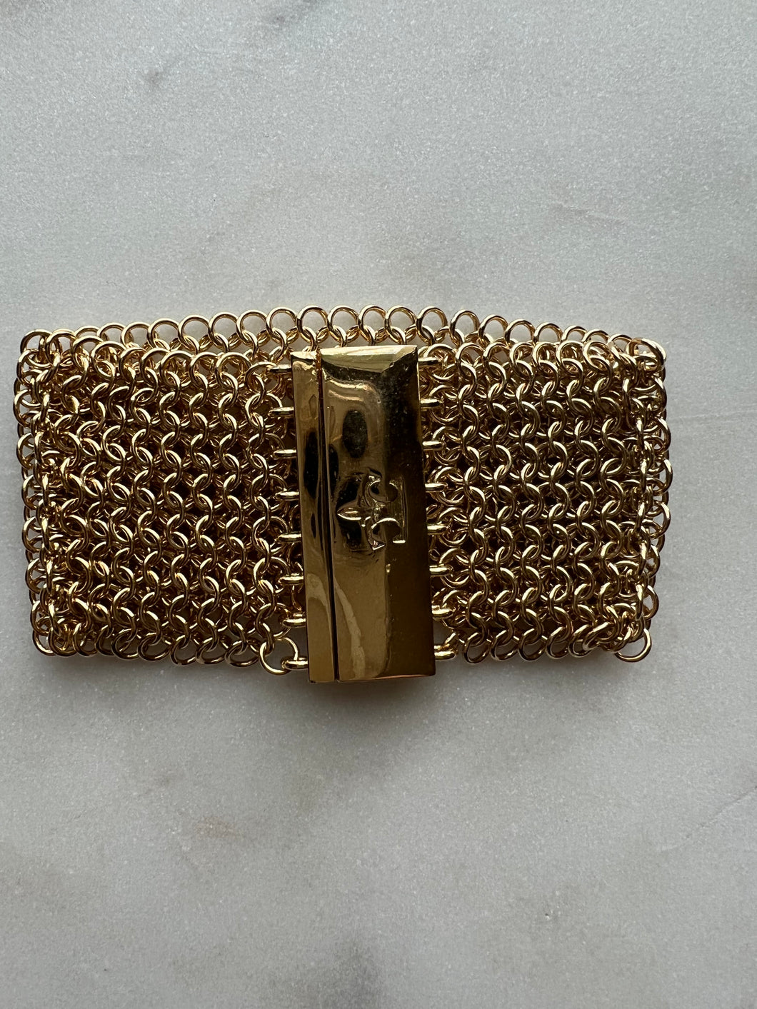 Bordeaux mesh  chain bracelet